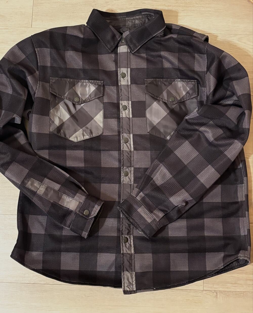 Skull Riderz Road Armor Biker Riding Jacket/Shirt XXL Aramid CE Armor Men’s EUC